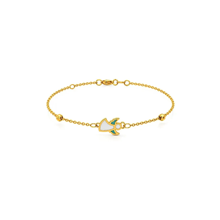 18K Gold Kids Set with Coloured pendant