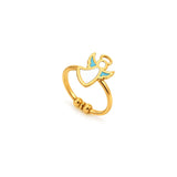18K Gold Kids Set with Coloured pendant