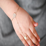 18K Gold Kids Hand Piece with Allah Inscription Design