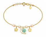 18K Gold Kids bracelet with Snail Shape Design