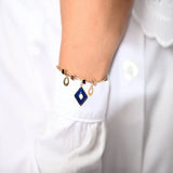 18K Gold Kids bracelet with Geometric Shapes Design