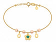 18K Gold Kids bracelet with Rose Design