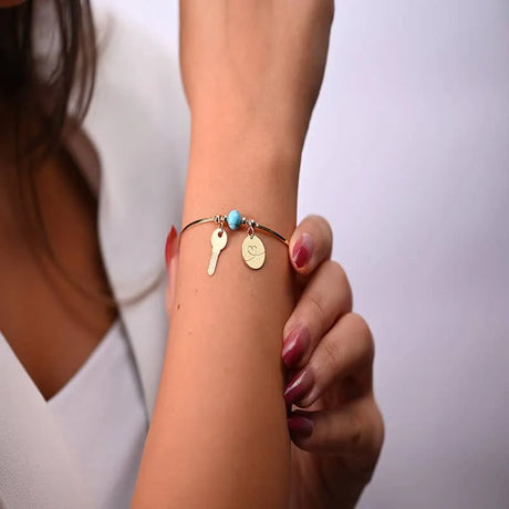 18K bracelet with Key Design