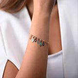 18K bracelet with Teardrop Design