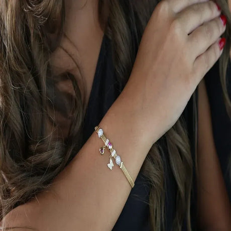 18K Chain Bracelet with Filia Design