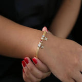 18K Chain Bracelet with Vitel Design
