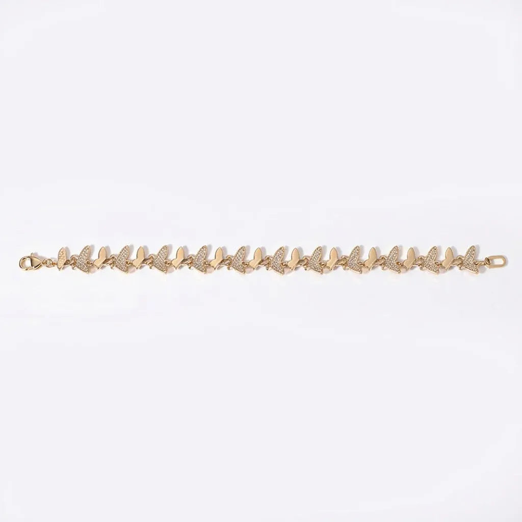 18K Chain Bracelet with Ornate Design