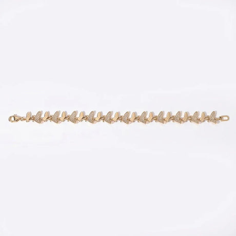 18K Chain Bracelet with Ornate Design