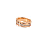 18K Gold Wedding Ring with Suzan Sparkling Stones Design