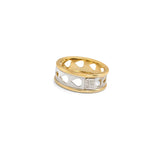 18K Gold Wedding Ring with Cheer Design