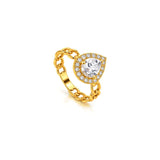 18K Gold "Above the Clouds" Set with Distinctive Design