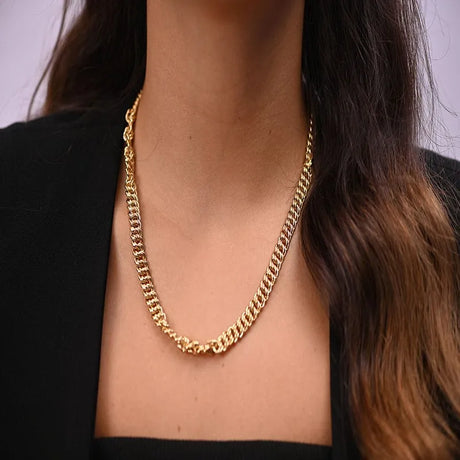 18K Gold Wide Glossy Design Set