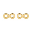 18K Gold Earrings with Infinity Design