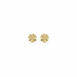 18K Gold Earrings with Small Flower Design