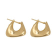 18K Gold Earrings with Geometric Design