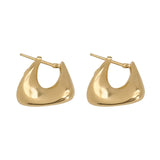 18K Gold Earrings with Geometric Design