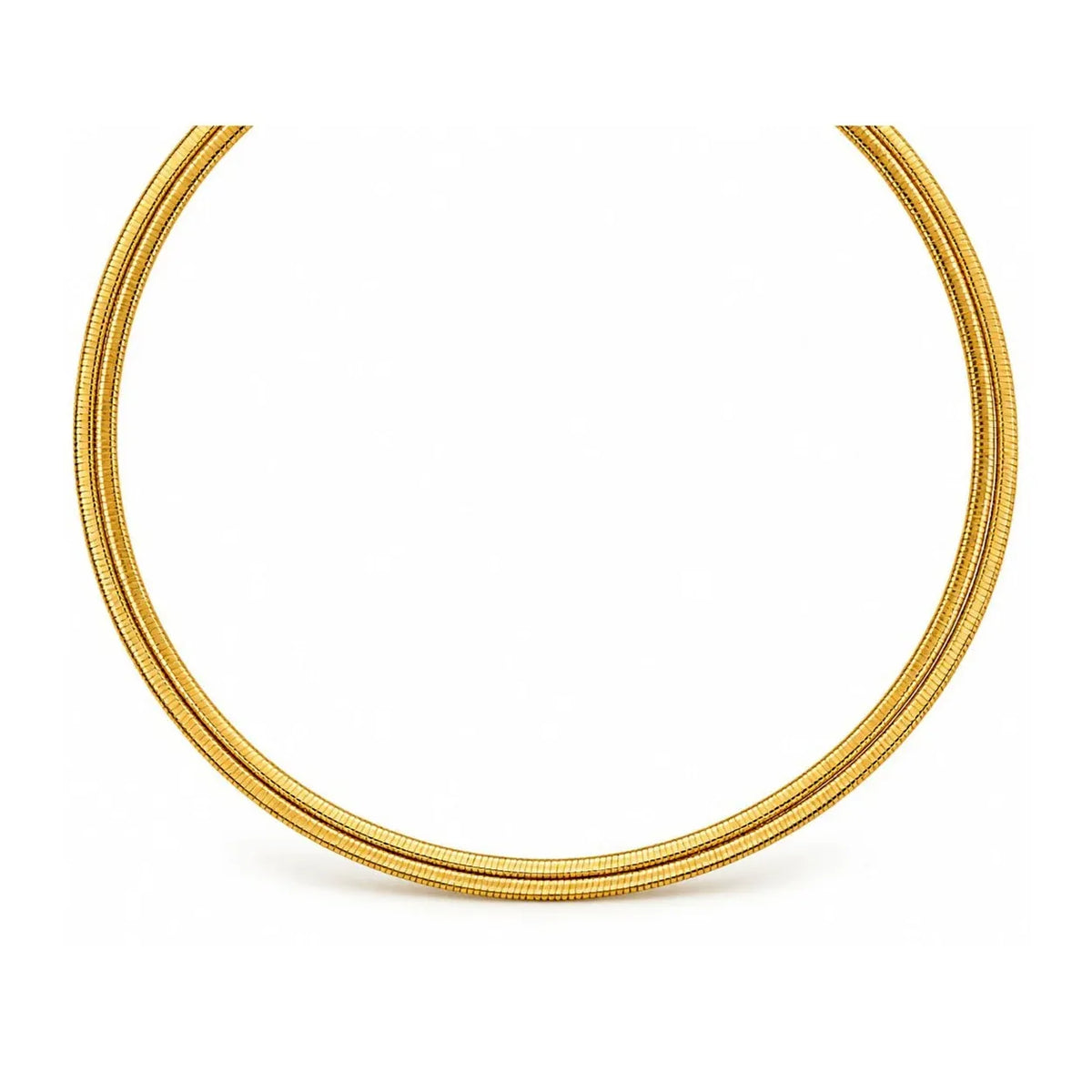 18K Gold Choker Necklace with Classic Design