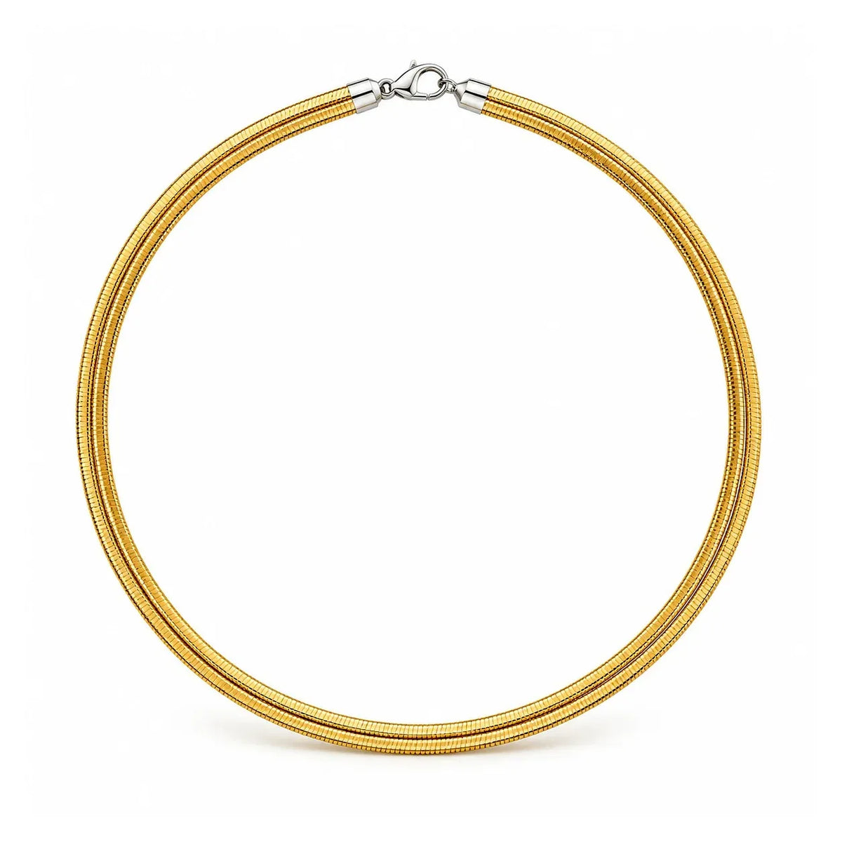 18K Gold Choker Necklace with Classic Design