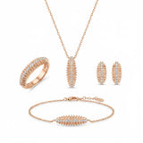 18K Gold Set Braided