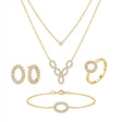 18K Gold Set with A Circle Design