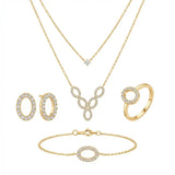18K Gold Set with A Circle Design