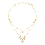 18K Gold Set with Circle Design