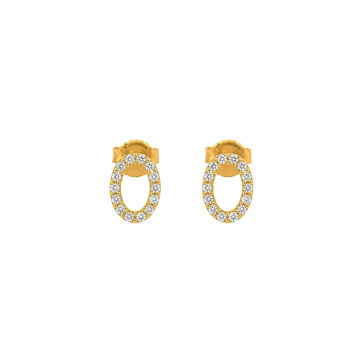 18K Gold Set with Circle Design