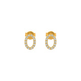 18K Gold Set with Circle Design