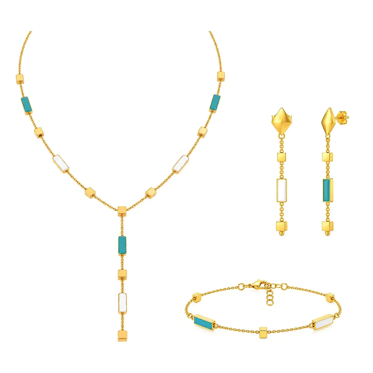 18K Gold Half Set with Summer Beads Design