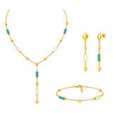 18K Gold Half Set with Summer Beads Design