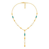 18K Gold Half Set with Summer Beads Design