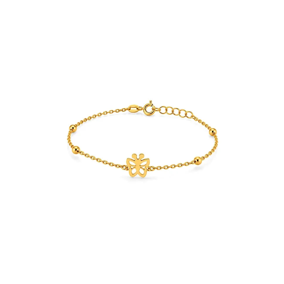 18K Gold Kids Set with Elegant Butterfly Design