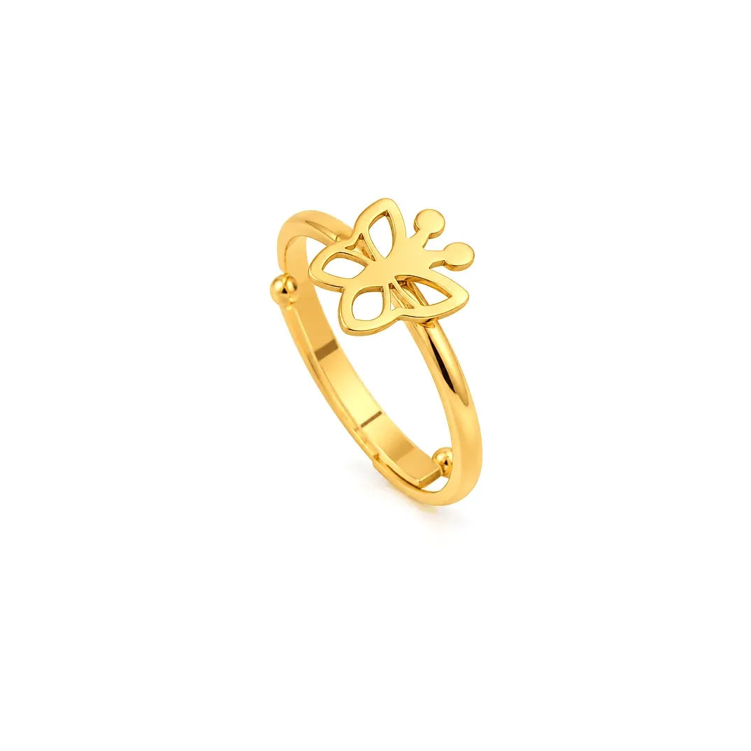 18K Gold Kids Set with Elegant Butterfly Design