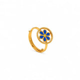 18K Gold Kids Half Set with Happy Worm Design