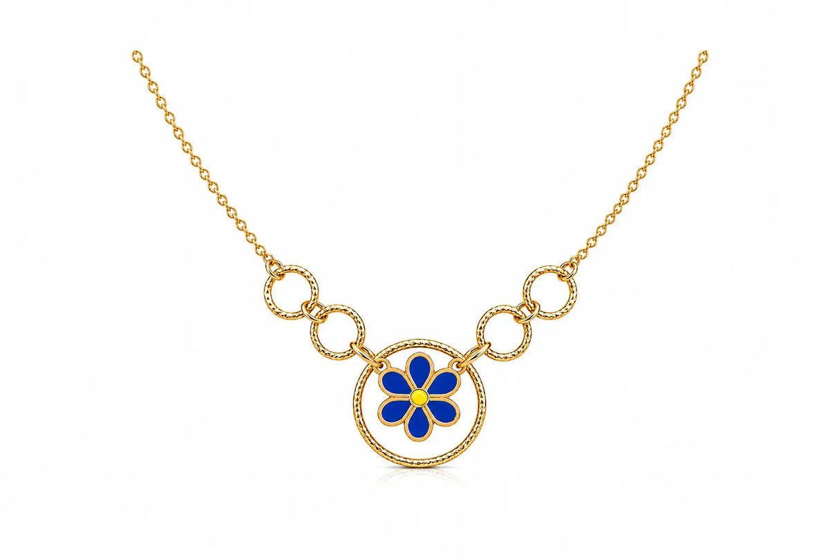 18K Gold Kids Half Set with Happy Worm Design