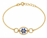 18K Gold Kids Half Set with Happy Worm Design