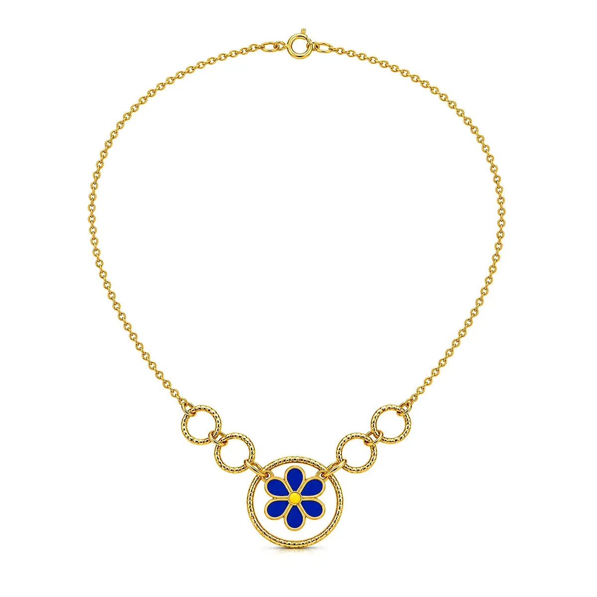 18K Gold Kids Half Set with Happy Caterpillar Design