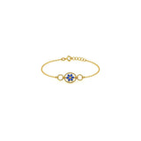 18K Gold Kids Half Set with Happy Caterpillar Design