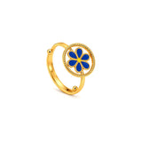 18K Gold Kids Half Set with Happy Caterpillar Design
