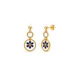 18K Gold Kids Half Set with Happy Caterpillar Design