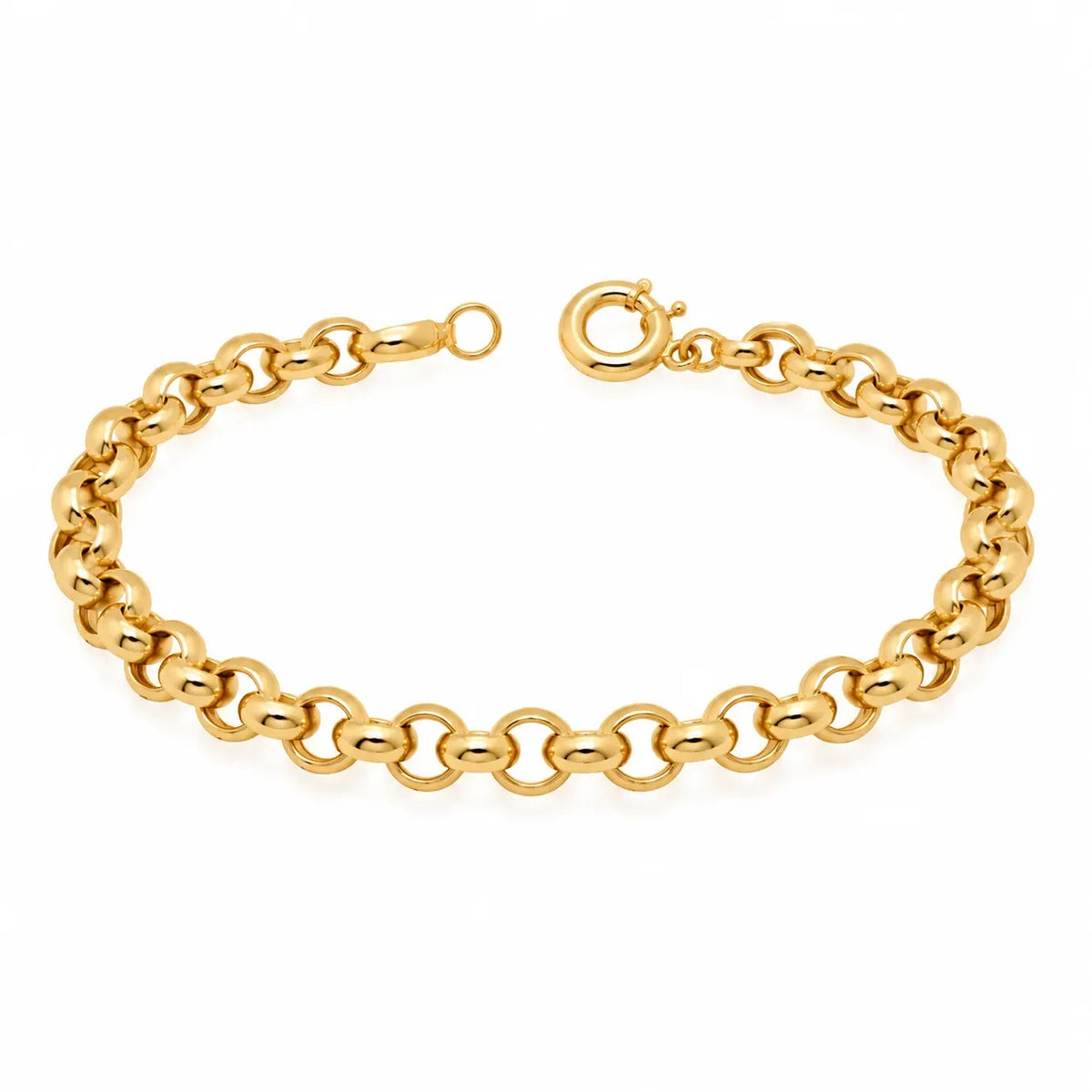 18K Chain Bracelet with Knotted Circles Design