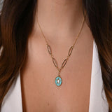 18K Gold Necklace Shining Star