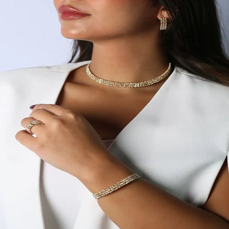 18K gold set Duha glow