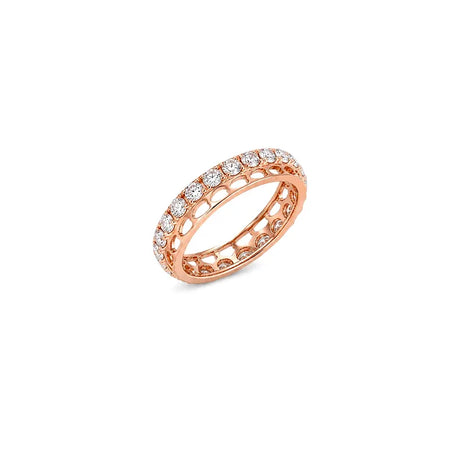 18K Gold Wedding Ring with Cardia Design