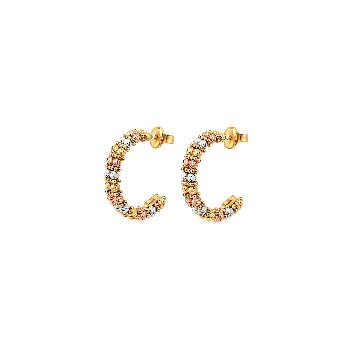 18K Gold Set with Sparkle Design