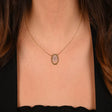 18K Gold Pendant Octagonal