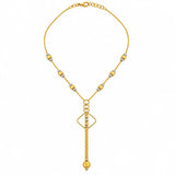 18K Gold Half Set with Flowing Geometric Design