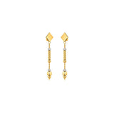 18K Gold Half Set with Flowing Geometric Design