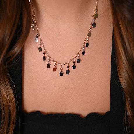 18K Gold Galaxy Stars Necklace