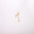 18K Gold Shining Pins Earrings